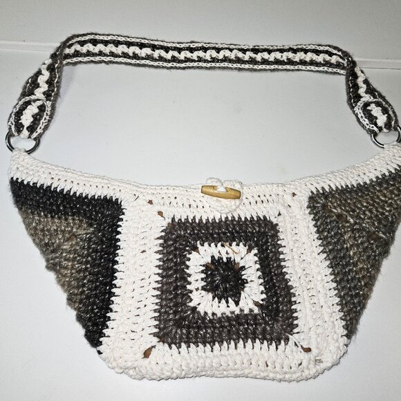 Crochet Sling Crossbody Granny Square Bum Bag - Picture 1 of 5